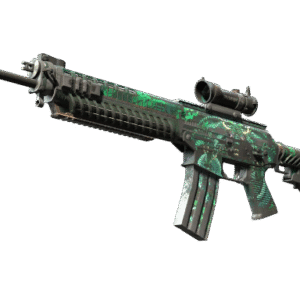 StatTrak™ SG 553 | Dragon Tech (Battle-Scarred)